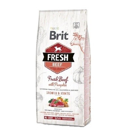  BRIT Fresh Beef & Pumpkin Puppy Large Growth & Joints - sucha karma z wołowiną i dynią dla szczeniąt ras dużych - 2,5 kg