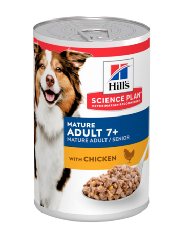  HILL'S SCIENCE PLAN Mature Adult 7+ Chicken -  mokra karma dla psa - puszka 370 g