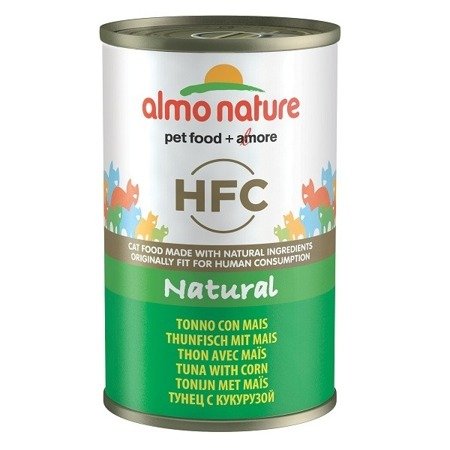 ALMO NATURE HFC Natural Tuńczyk z kukurydzą - mokra karma dla kota - puszka 140g