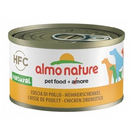 ALMO NATURE HFC Natural chicken drumstick - udo kurczaka, mokra karma dla psa - puszka 95g