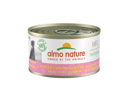 ALMO NATURE HFC Natural cielęcina z szynką - mokra karma dla psa - 95 g