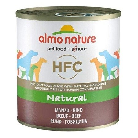 ALMO NATURE HFC Natural - wołowina, mokra karma dla psa - puszka 290g