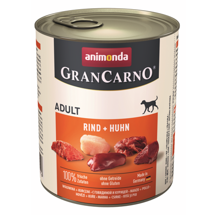 ANIMONDA Grancarno Adult wołowina i kurczak - mokra karma dla psa - 800g