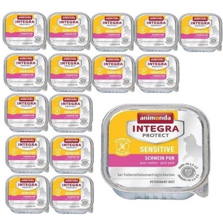 ANIMONDA Integra Protect Sensitive wieprzowina - mokra karma dla kota - 16x100 g