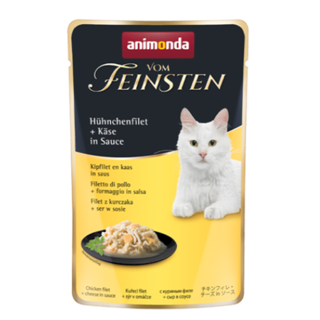ANIMONDA Vom Feinsten Classic Cat filet z kurczaka i ser w sosie - mokra karma dla kota - 50g