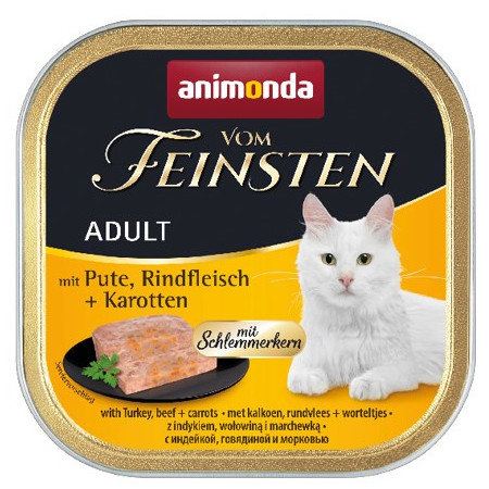 ANIMONDA Vom Feinsten Classic Cat indyk, wołowina i marchewka - mokra karma dla kota - 100g