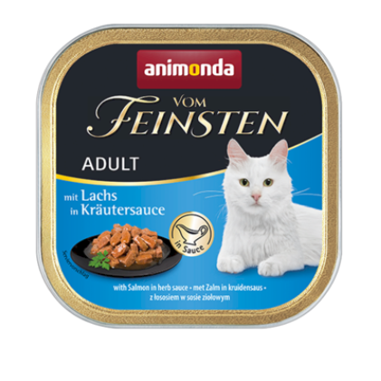 ANIMONDA Vom Feinsten Classic Cat łosoś w ziołowym sosie - mokra karma dla kota - 100g