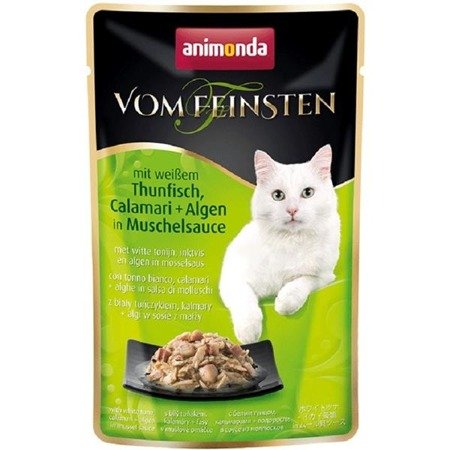 ANIMONDA Vom Feinsten Classic Cat tuńczyk, kalmary i algi w sosie z małży - mokra karma dla kota - 50g