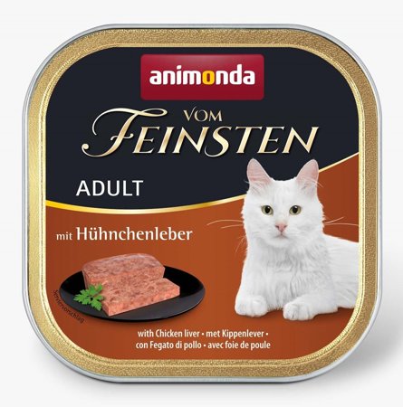 ANIMONDA Vom Feinsten Classic Cat wątróbka z kurczaka - mokra karma dla kota - 100g