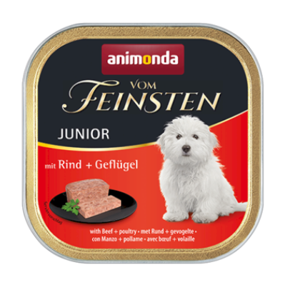 ANIMONDA Vom Feinsten Junior wołowina z drobiem - mokra karma dla szczeniąt - 150g