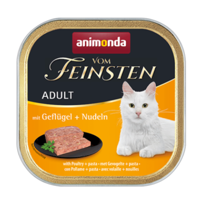 ANIMONDA Vom Feinsten Menue Cat drób z makaronem - mokra karma dla kota - 100g