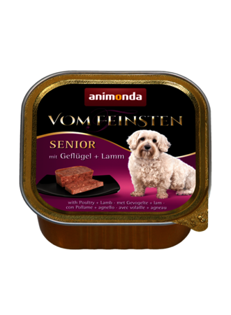 ANIMONDA Vom Feinsten Senior drób z jagnięciną - mokra karma dla psa - 150g