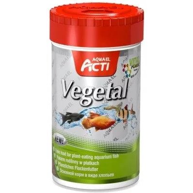 AQUAEL Acti Vegetal pokarm roślinny w płatkach dla ryb - 250 ml