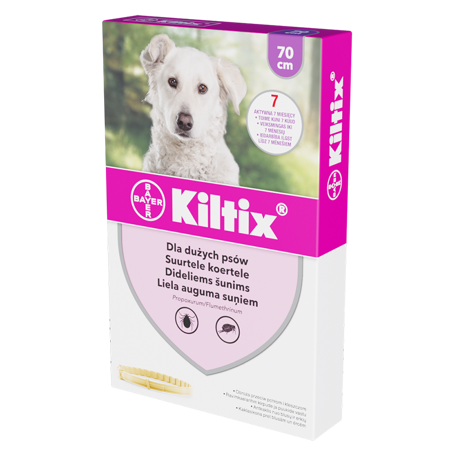 BAYER Kiltix Obroża przeciw pchłom i kleszczom dla psa - XL 