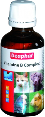 BEAPHAR Vitamin B Complex - zestaw witamin B dla zwierząt domowych 50ml
