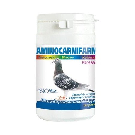 BIOFAKTOR Aminocarnifarm - preparat witaminowy dla gołębi 200g