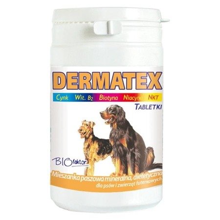 BIOFAKTOR Dermatex - preparat wzmacniający sierść psa 250g