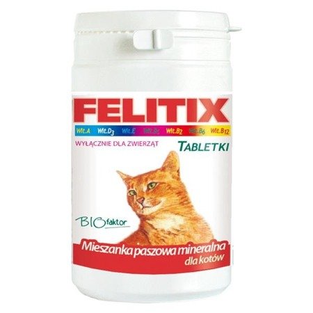 BIOFAKTOR Felitix - preparat odżywczo - witaminowy dla kotów 100tab.