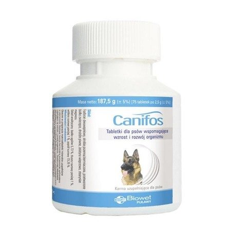 BIOWET Canifos - odżywka mineralno - witaminowa dla psów 75tab.