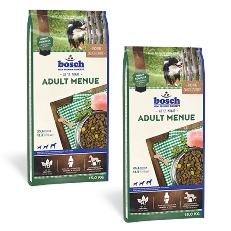 BOSCH Adult Menue - sucha karma dla psa - 2x15 kg