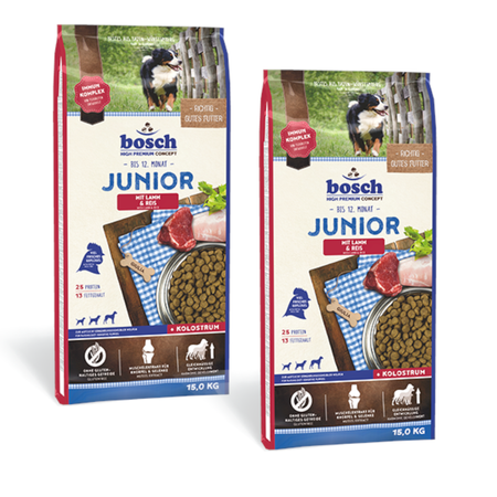 BOSCH Junior Lamb & Rice - sucha karma dla psa - 2x15 kg