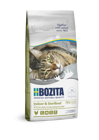 BOZITA Indoor & Sterilised Chicken - sucha karma dla kotów wysterylizowanych - 10kg