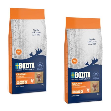 BOZITA Original Grain Free - bezzbożowa karma dla psów dorosłych - 2x12kg