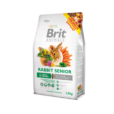 BRIT Animals Rabbit Senior Complete - karma dla królika - 1,5 kg