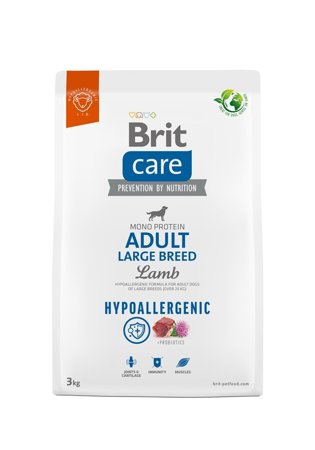 BRIT Care Hypoallergenic Adult Large Breed Lamb - sucha karma dla psa - 3 kg