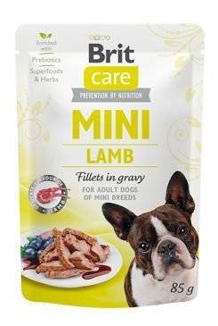 BRIT Care Mini Pouch Lamb - mokra karma z jagnięciną w sosie własnym dla psów dorosłych ras małych i miniaturowych - saszetka 85 g