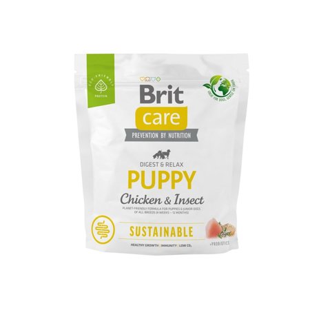 BRIT Care Sustainable Puppy Chicken & Insect - sucha karma dla szczeniąt - 1 kg