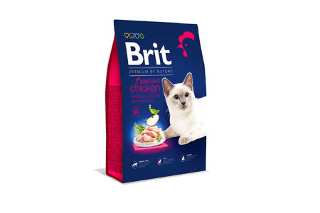BRIT Dry Premium By Nature Sterilized z kurczakiem - Sucha karma dla kotów - 300 g 