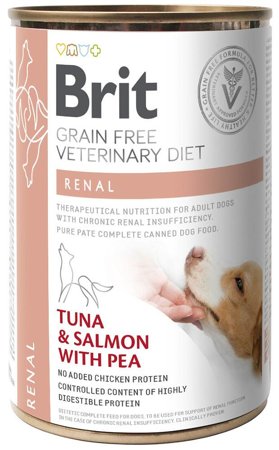 BRIT Grain Free Vet Diets Dog Renal Tuńczyk & Groszek - mokra karma dla psa - 400 g