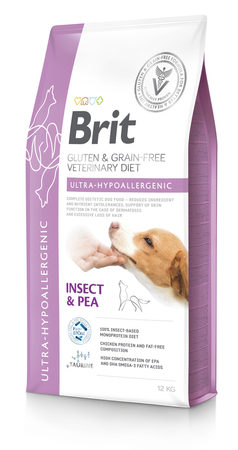 BRIT Grain Free Vet Diets Dog Ultra-Hypoallergenic - sucha karma dla psa - 12 kg
