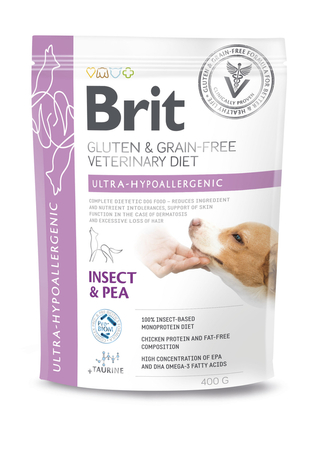BRIT Grain Free Vet Diets Dog Ultra-Hypoallergenic - sucha karma dla psa - 400 g