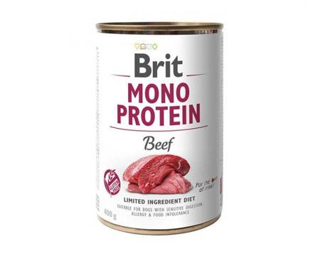 BRIT Mono Protein Beef - mokra karma z wołowiną dla psa - 400 g