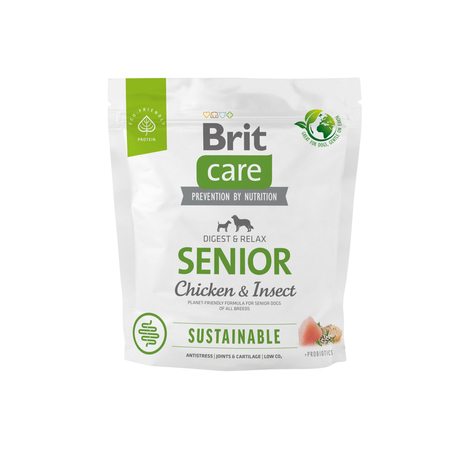 Brit Care Sustainable Senior Chicken & Insect - sucha karma dla psa - 1 kg