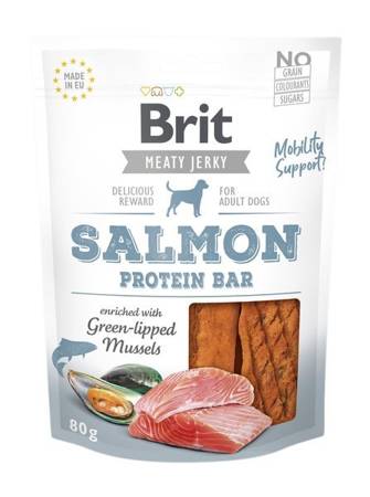 Brit Jerky Salmon Protein Bar - Łosoś - przysmak dla psa - 80 g