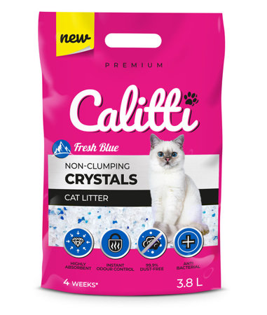 CALITTI Crystals Fresh Blue - żwirek silikonowy 3,8 l