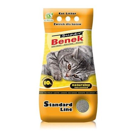CERTECH Super Benek Standard Naturalny - żwirek dla kota zbrylający 5 l