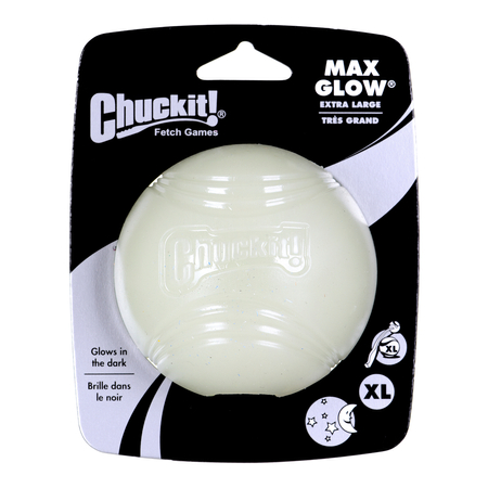 CHUCKIT Kulka max glow świecąca w ciemności - piłka dla psa - 9 cm
