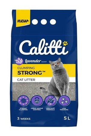 Calitti Strong Lavender - żwirek bentonitowy dla kota - 5l