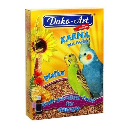 DAKO-ART Majka - Pełnowartościowy pokarm z tranem dla małych papug 500g