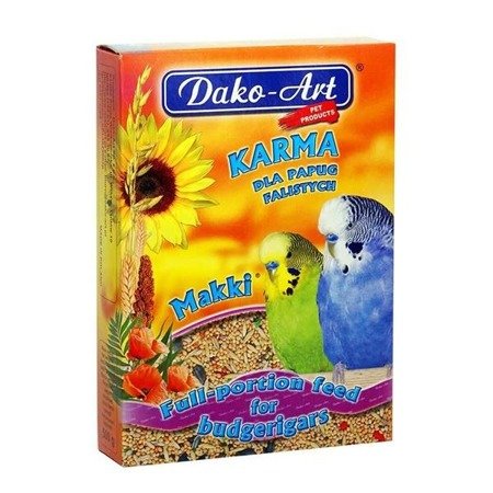 DAKO-ART Makki - Pełnowartościowy pokarm dla papużek falistych 1kg