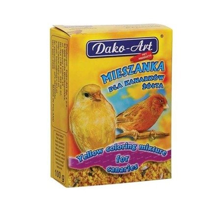 DAKO-ART Mieszanka koloryzująca dla kanarka - żółta 100g