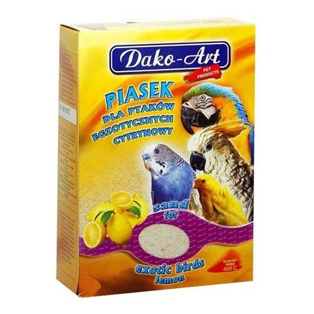 DAKO-ART Piasek cytrynowy dla ptaków 250g