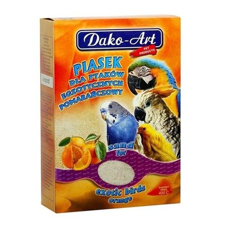 DAKO-ART Piasek pomarańczowy dla ptaków 1,5kg