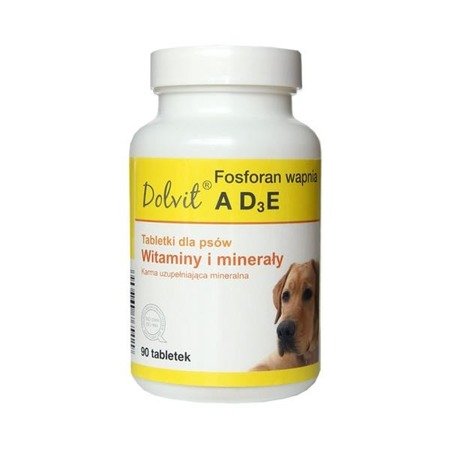 DOLFOS Dolvit Fosforan wapnia AD3E - preparat witaminowo - mineralny dla psów 800g