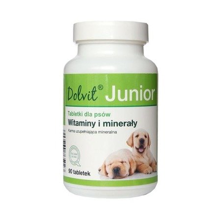 DOLFOS Dolvit Junior - preparat mineralno - witaminowy dla szczeniąt i młodych psów proszek 1kg