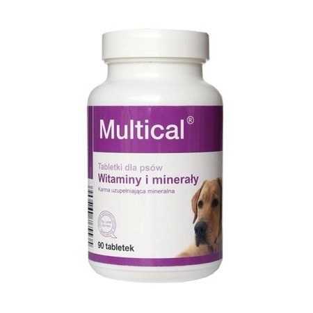 DOLFOS Multical - preparat mineralno - witaminowy dla psów 800g tabl.